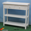 Solid Painted French Wood Console Table White